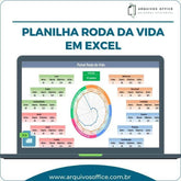 Planilha Roda da Vida em Excel Loja das Planilhas